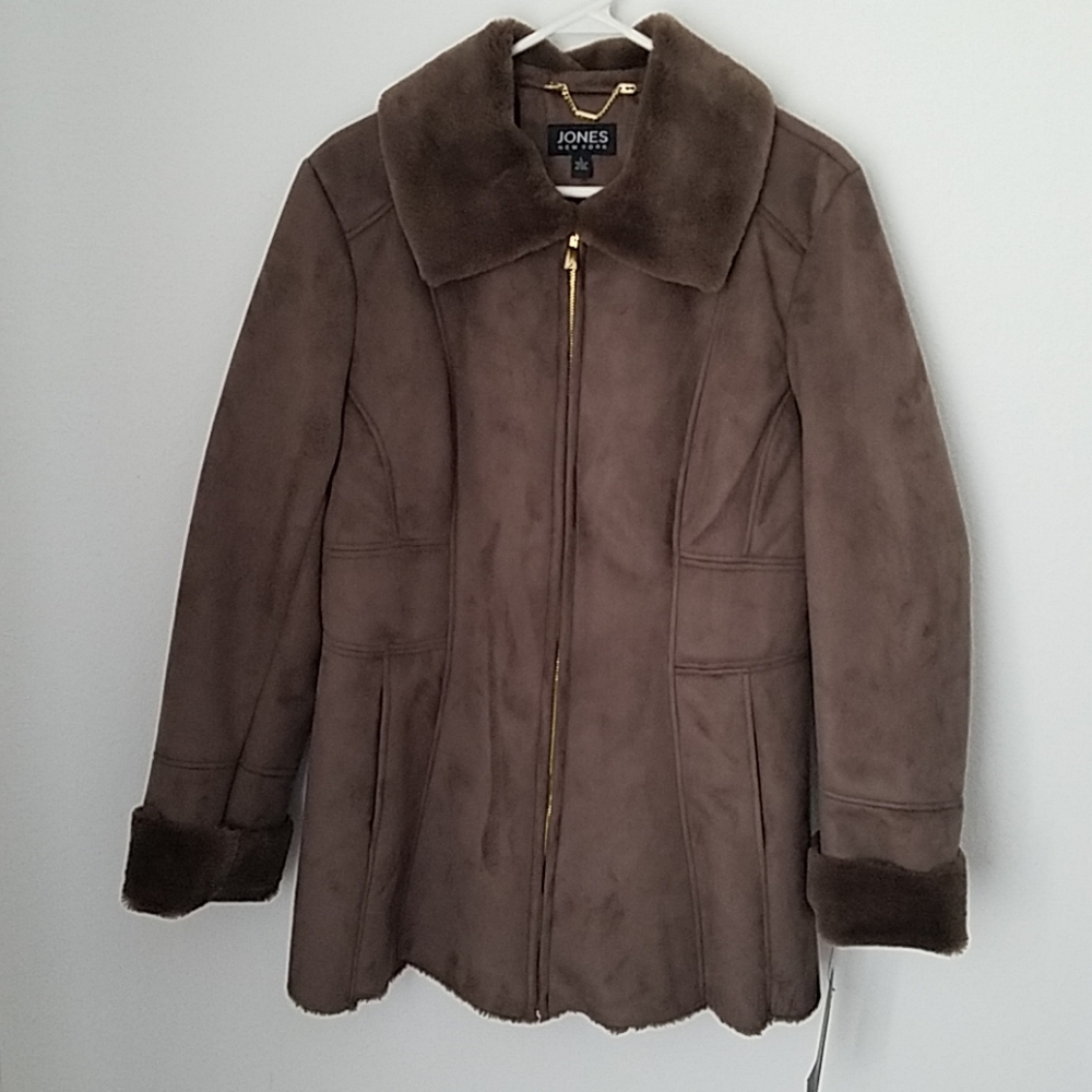 Jones NY Faux Fur Coat